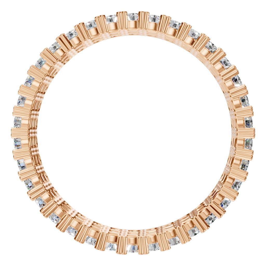 RI-2472 Rose Gold Ring SET - Top View