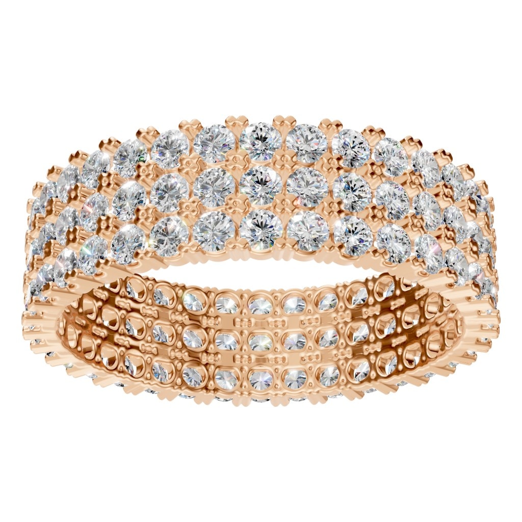 RI-2472 Rose Gold Ring SET - Front View