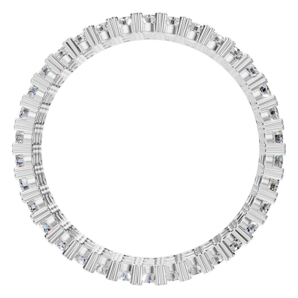 RI-2472 White Gold Ring SET - Top View