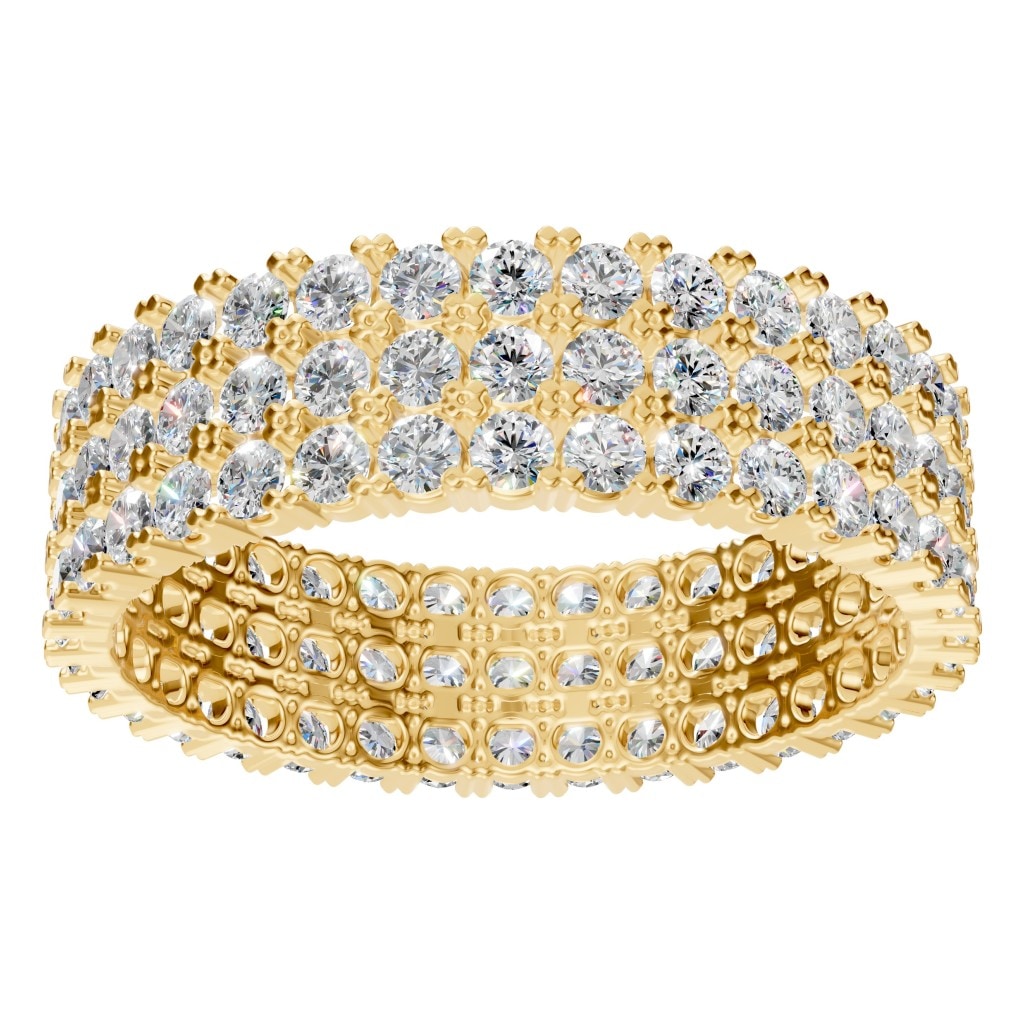 RI-2472 Yellow Gold Ring SET - Front View