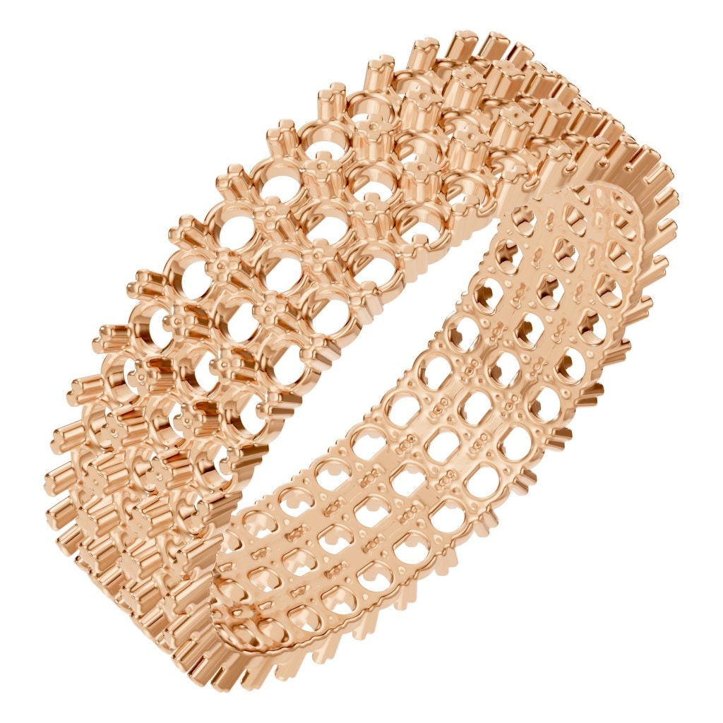 RI-2472 Rose Gold Ring UNSET - Main View