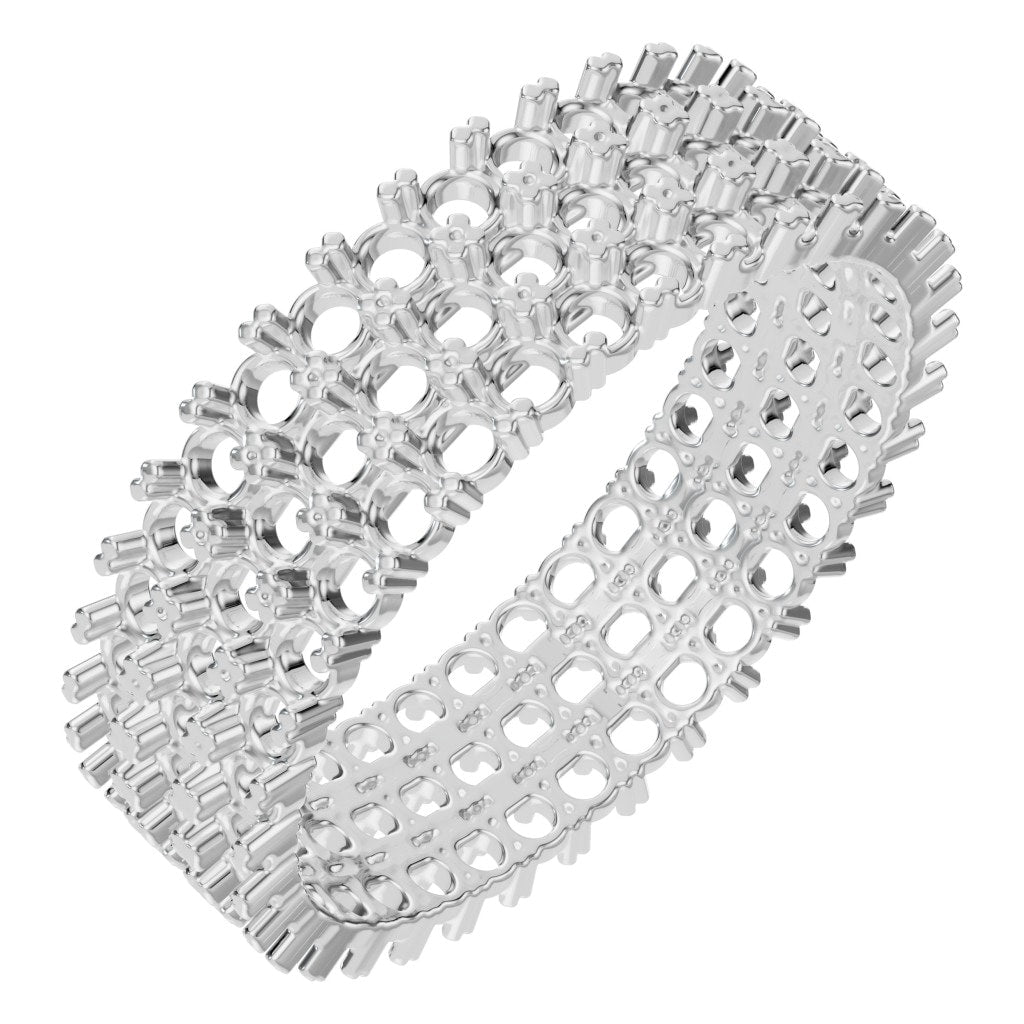 RI-2472 White Gold Ring UNSET - Main View