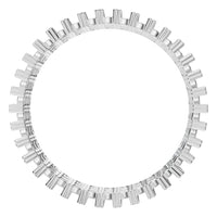 RI-2472 White Gold Ring UNSET - Top View