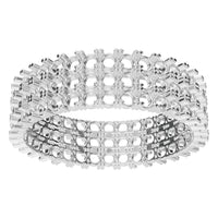 RI-2472 White Gold Ring UNSET - Front View