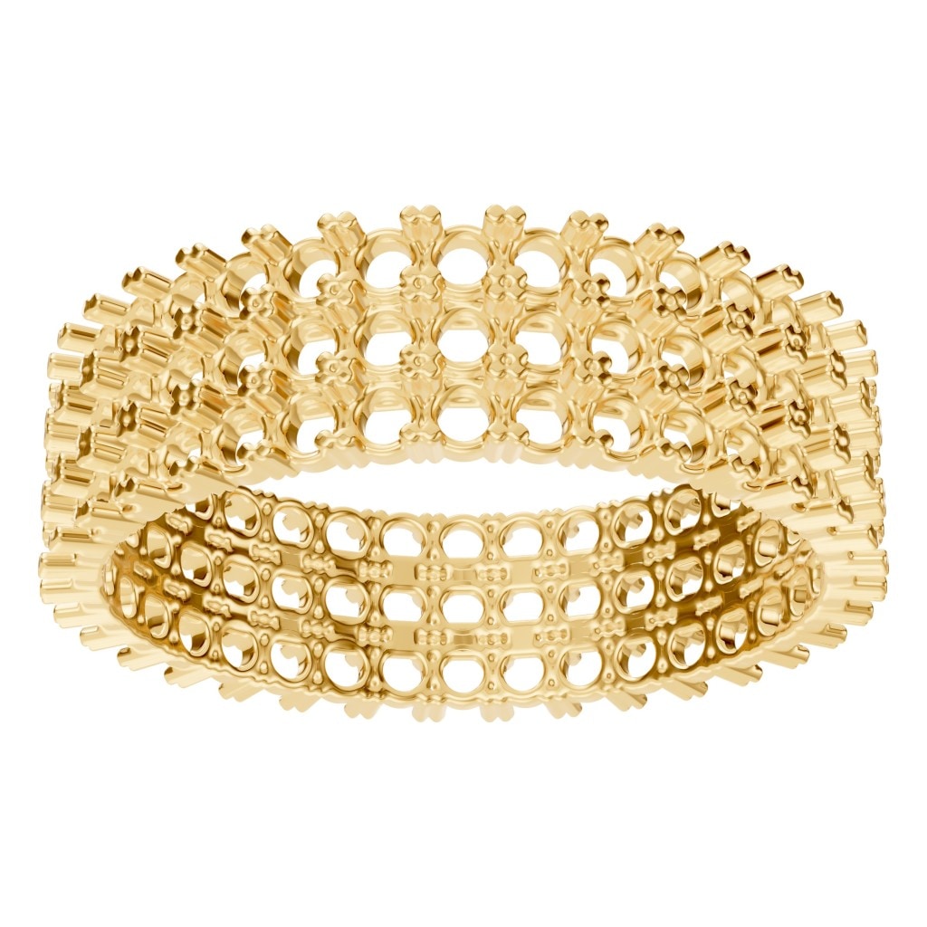 RI-2472 Yellow Gold Ring UNSET - Front View