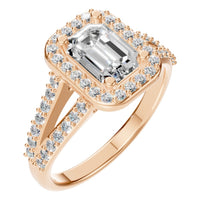 RI-2542 Rose Gold Ring SET - Main View