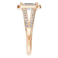 RI-2542 Rose Gold Ring SET - Side View