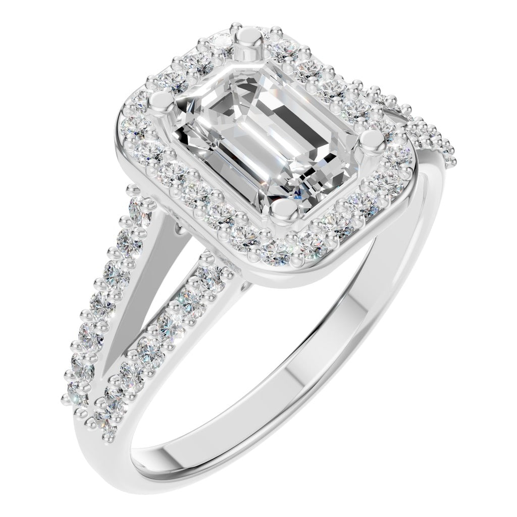 RI-2542 White Gold Ring SET - Main View