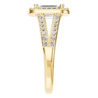 RI-2542 Yellow Gold Ring SET - Side View