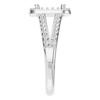 RI-2542 White Gold Ring UNSET - Side View