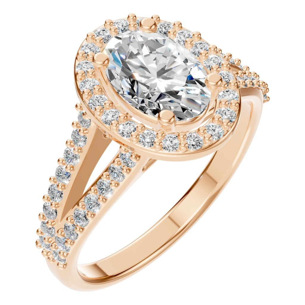 RI-2542 Rose Gold Ring SET - Main View