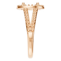 RI-2542 Rose Gold Ring UNSET - Side View