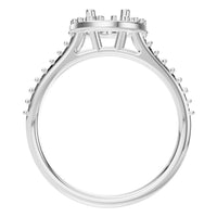 RI-2542 White Gold Ring UNSET - Top View