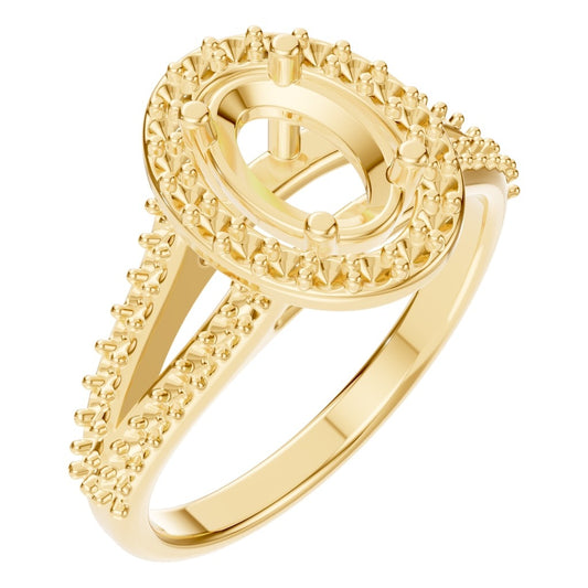 RI-2542 Yellow Gold Ring UNSET - Main View