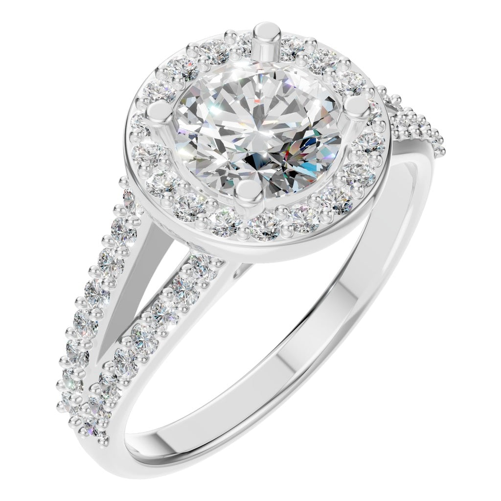 RI-2542 White Gold Ring SET - Main View