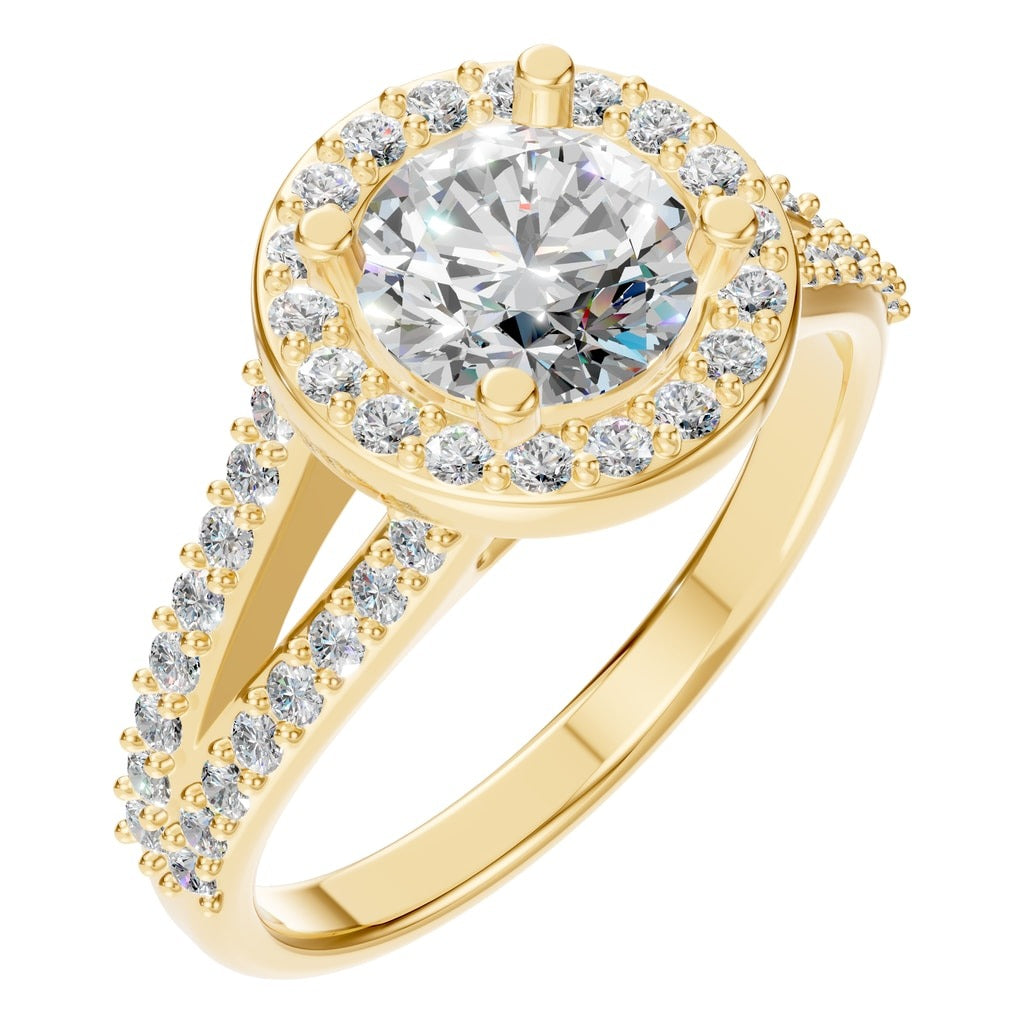 RI-2542 Yellow Gold Ring SET - Main View
