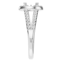 RI-2542 White Gold Ring UNSET - Side View