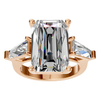RI-2781 Rose Gold Ring SET - Front View