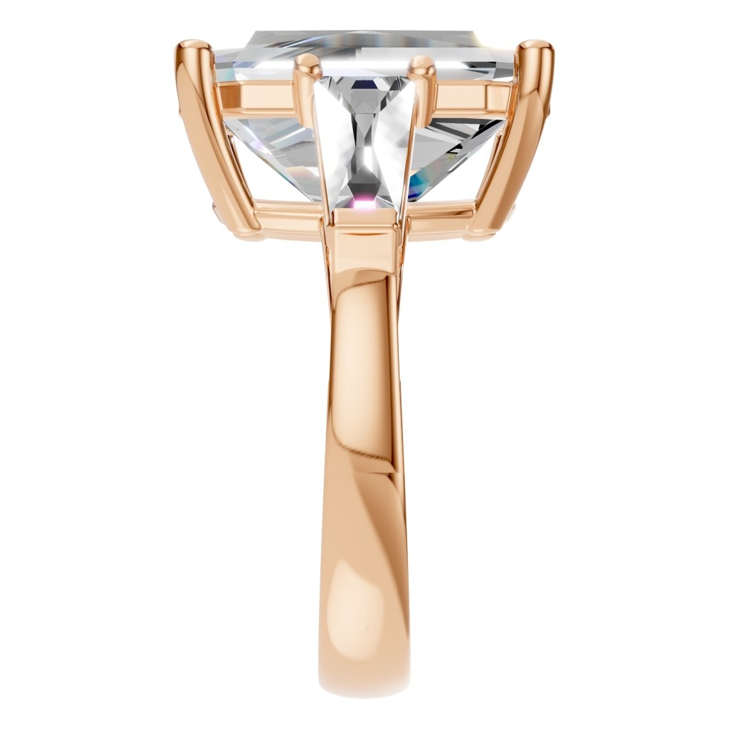 RI-2781 Rose Gold Ring SET - Side View