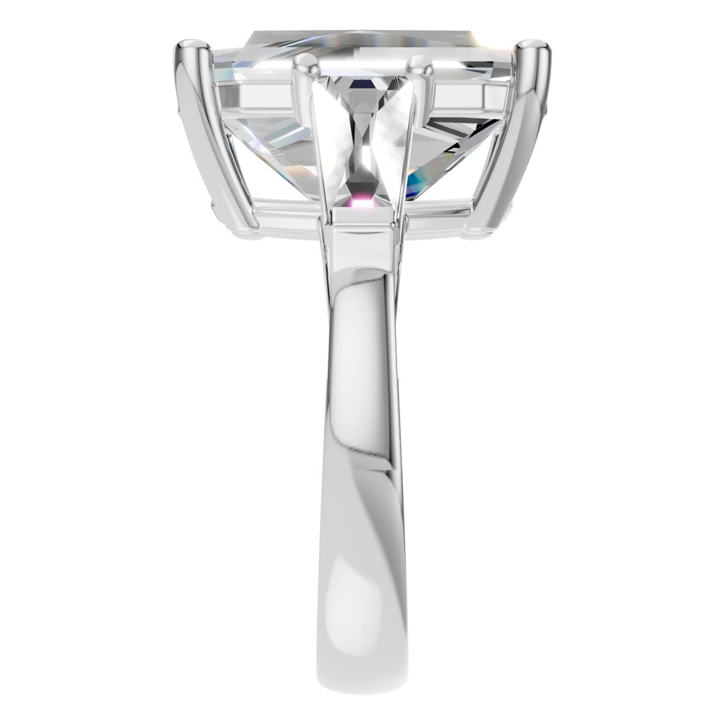 RI-2781 White Gold Ring SET - Side View