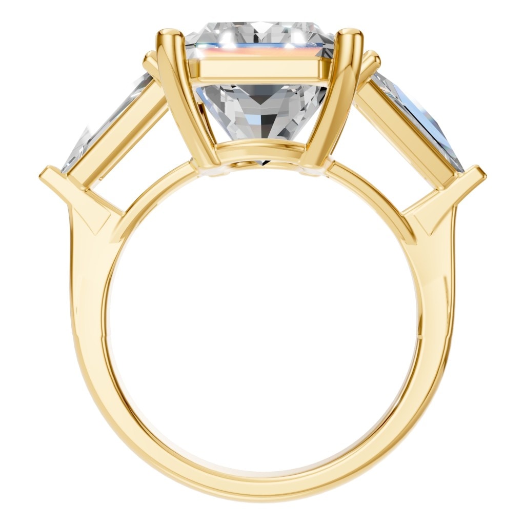 RI-2781 Yellow Gold Ring SET - Top View