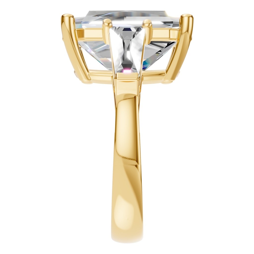 RI-2781 Yellow Gold Ring SET - Side View