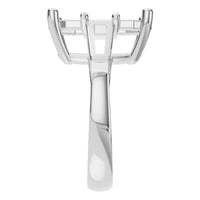 RI-2781 White Gold Ring UNSET - Side View