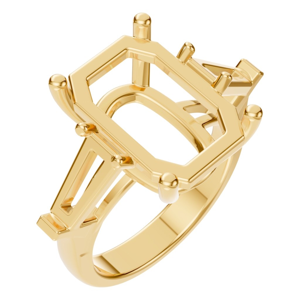 RI-2781 Yellow Gold Ring UNSET - Main View
