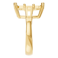 RI-2781 Yellow Gold Ring UNSET - Side View