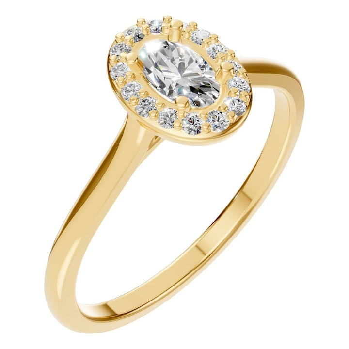 Halo Ring Mounting - Oval 5x3mm