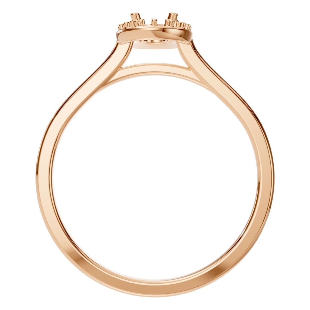 RI-2797 Rose Gold Ring UNSET - Top View