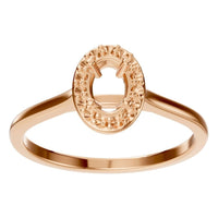 RI-2797 Rose Gold Ring UNSET - Front View