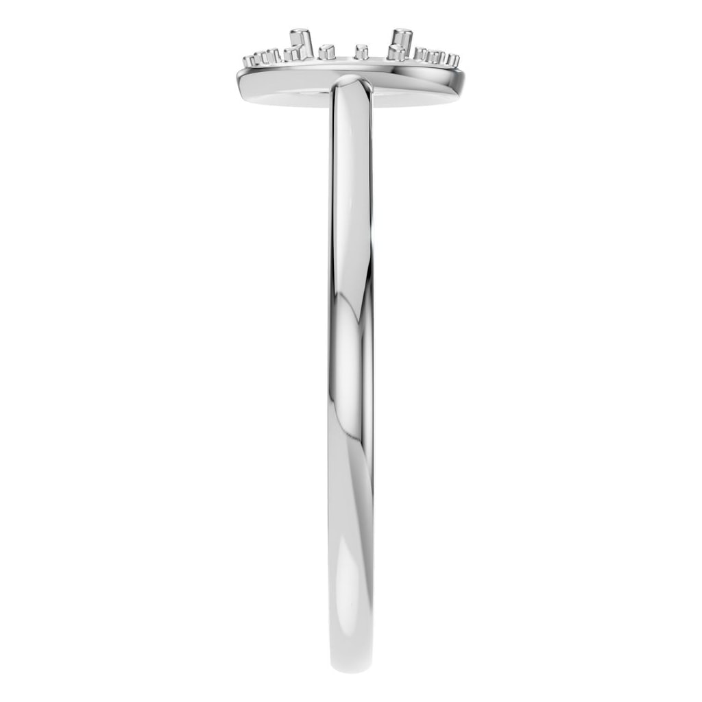 RI-2797 White Gold Ring UNSET - Side View