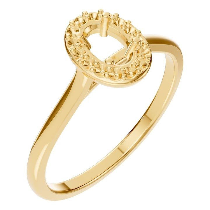 Halo Ring Mounting - Oval 5x3mm