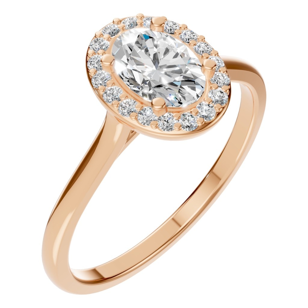 RI-2797 Rose Gold Ring SET - Main View