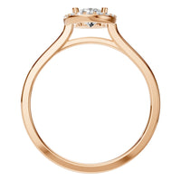 RI-2797 Rose Gold Ring SET - Top View