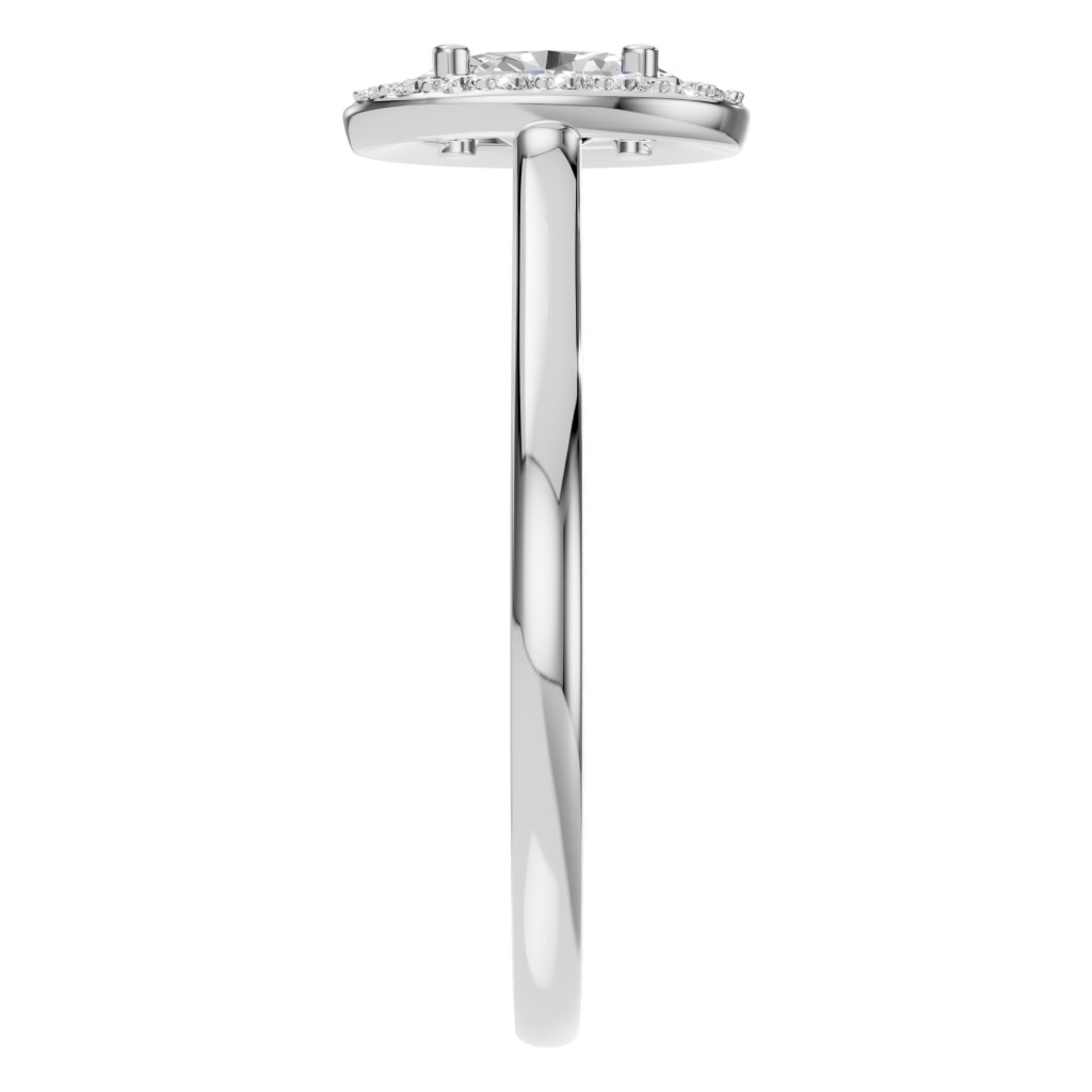 RI-2797 White Gold Ring SET - Side View