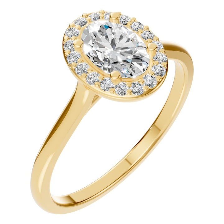 Halo Ring Mounting - Oval 6x4mm