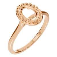 RI-2797 Rose Gold Ring UNSET - Main View