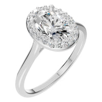 RI-2797 White Gold Ring SET - Main View