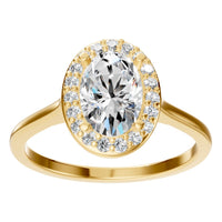 RI-2797 Yellow Gold Ring SET - Front View
