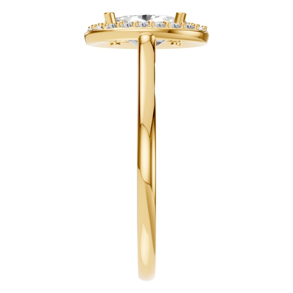 RI-2797 Yellow Gold Ring SET - Side View