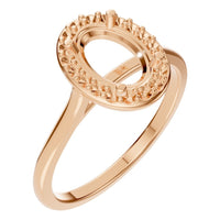 RI-2797 Rose Gold Ring UNSET - Main View