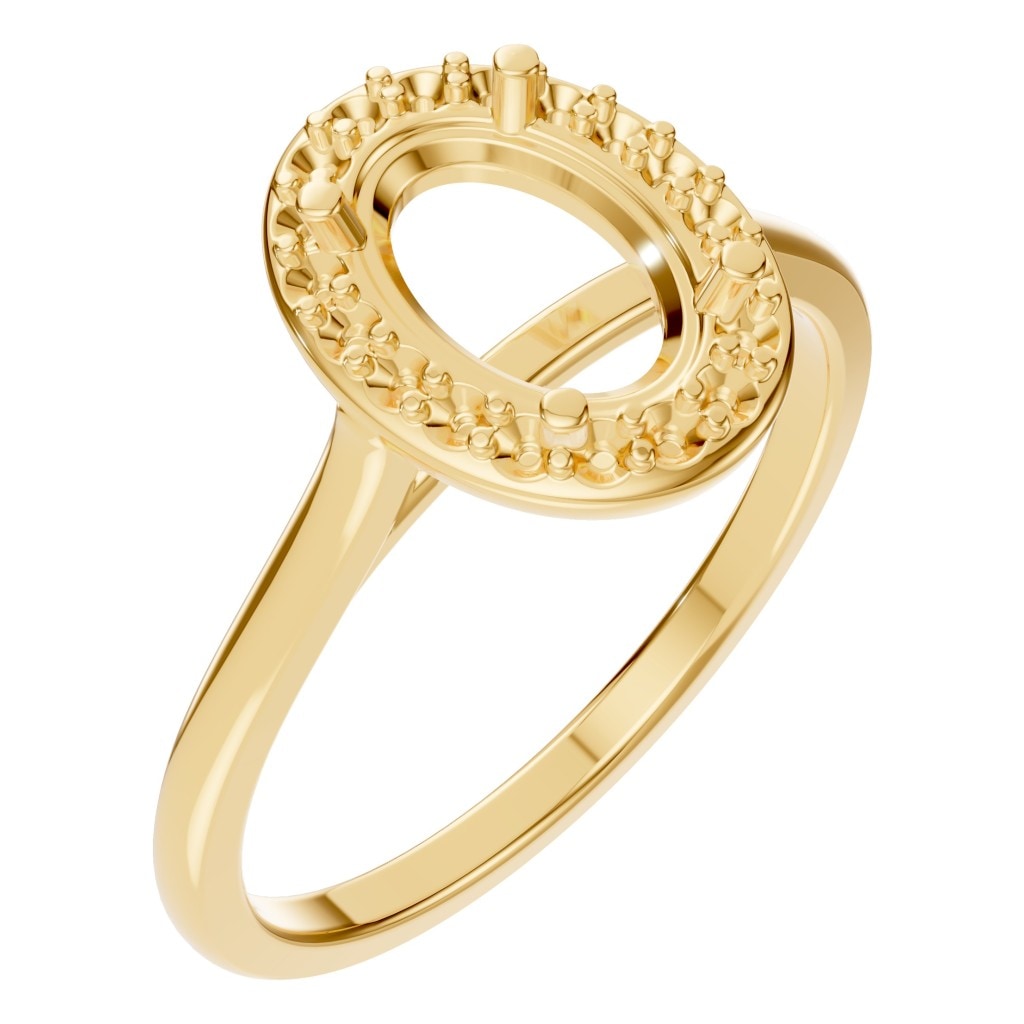 RI-2797 Yellow Gold Ring UNSET - Main View