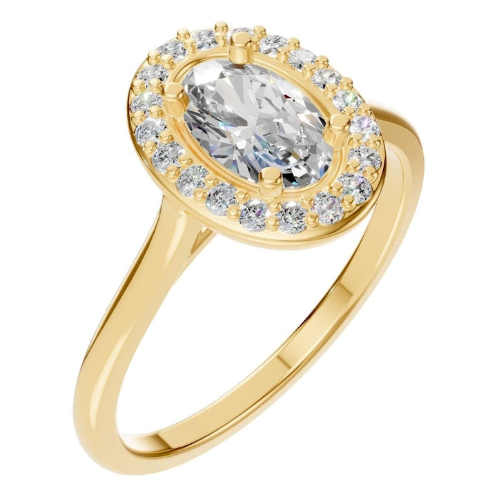 Halo Ring Mounting - Oval 7x5mm