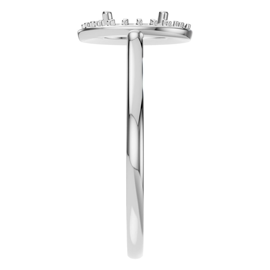 RI-2797 White Gold Ring UNSET - Side View