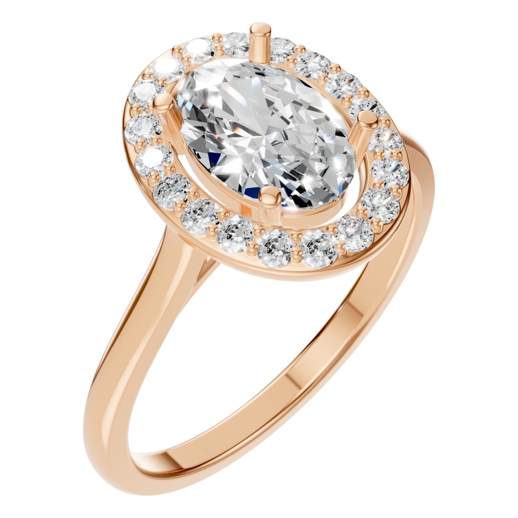 RI-2797 Rose Gold Ring SET - Main View