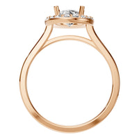 RI-2797 Rose Gold Ring SET - Top View