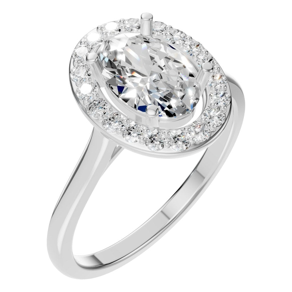 RI-2797 White Gold Ring SET - Main View