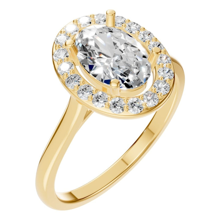Halo Ring Mounting - Oval 8x5.5mm